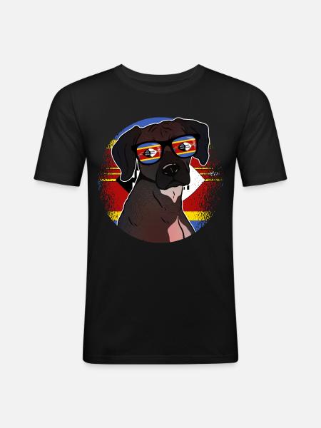 Swaziland - T-shirt près du corps Homme - noir