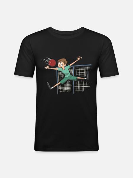 Handball Goalkeeper Keeper Gift Idea - Men's Slim Fit T-Shirt - black