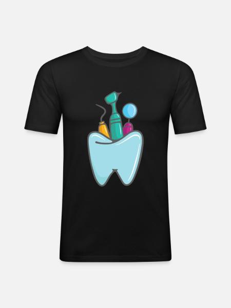 Cool Dentist Instruments Dentists gift - T-shirt près du corps Homme - noir