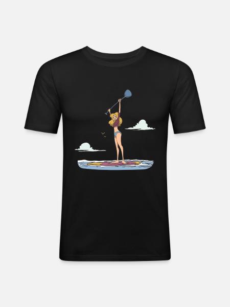 Standup Paddle Athlete - Men's Slim Fit T-Shirt - black