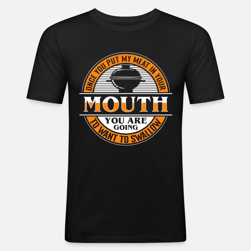 Kochen Sternekoch Chefkoch - Männer Slim Fit T-Shirt - Schwarz