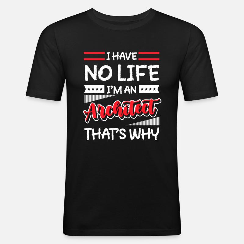 Engineer Building Student Construction - Men's Slim Fit T-Shirt - black