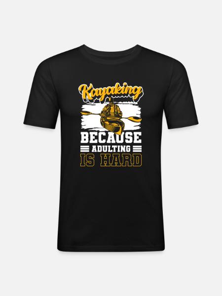 Rowing Water Sport Rowing - Men's Slim Fit T-Shirt - black