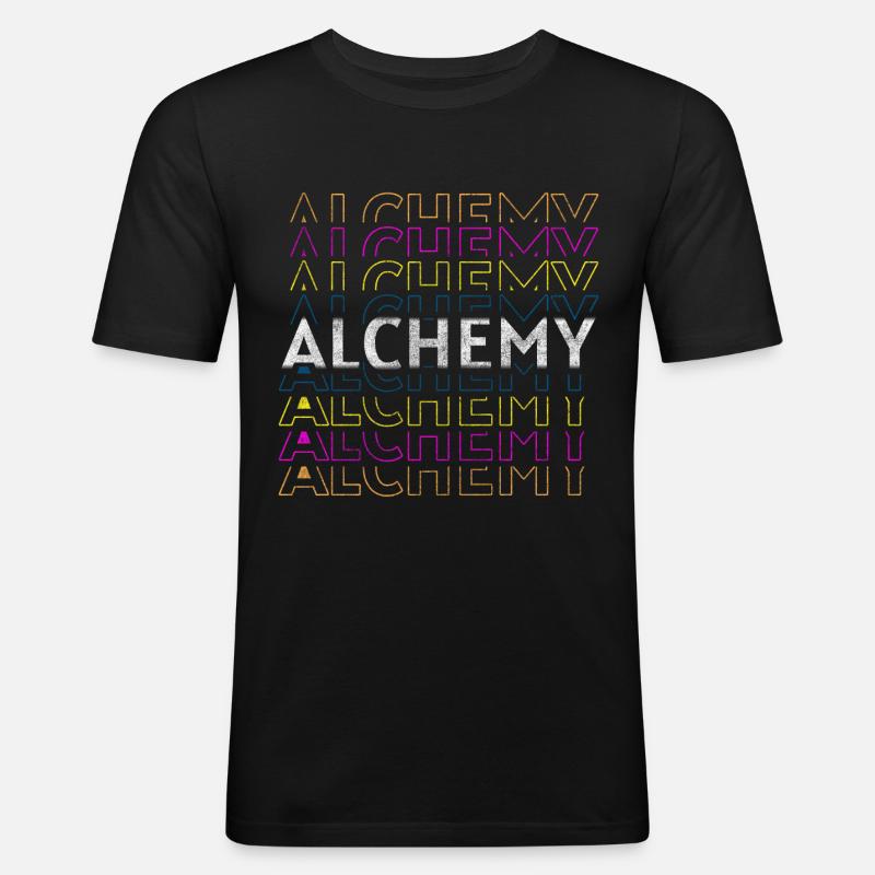 Alchemy Healing Magic Chemist - Men's Slim Fit T-Shirt - black