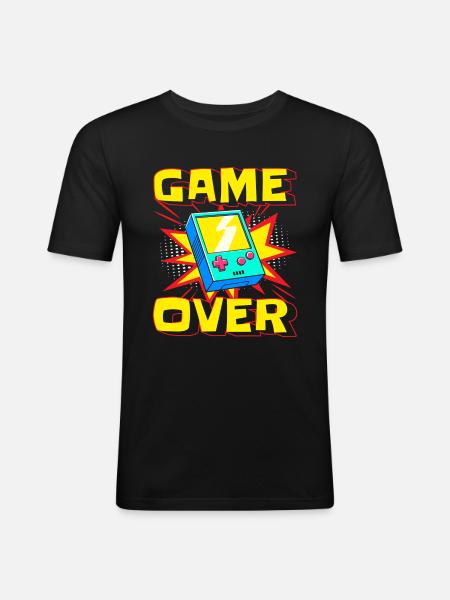 Comicstyle Style Pow! - Men's Slim Fit T-Shirt - black