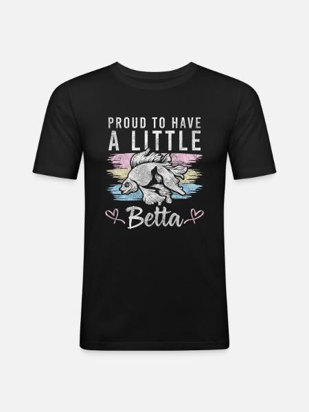 Fish Pets Ornamental fish - Men's Slim Fit T-Shirt - black