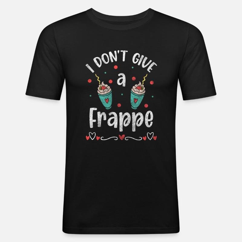 No Interest Attitude Aversion Life - Men's Slim Fit T-Shirt - black