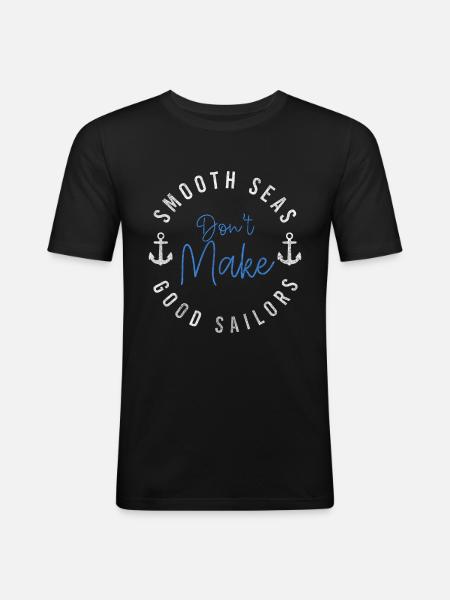 Sailing Ship Sailing Holidays - Men's Slim Fit T-Shirt - black