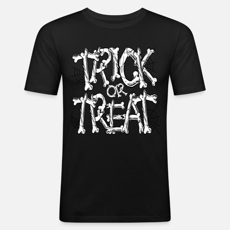 Süßes oder Saures - Männer Slim Fit T-Shirt - Schwarz