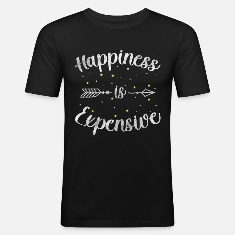 Motivation Pensée positive Optimisme - T-shirt près du corps Homme - noir