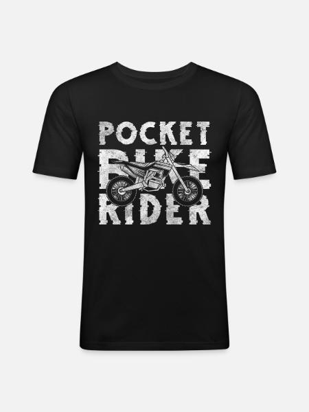 Bike Motocross Mud Son - Men's Slim Fit T-Shirt - black