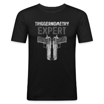 Waffe Munition Jagd Waffenbesitzer - Männer Slim Fit T-Shirt - Schwarz - Vorne - Nik (191cm)