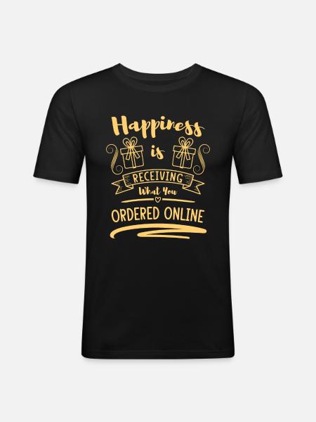 Purchase Buy Shopaholik - Men's Slim Fit T-Shirt - black