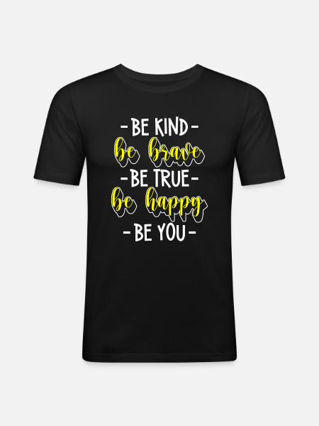 Perfect person individual special - Men's Slim Fit T-Shirt - black
