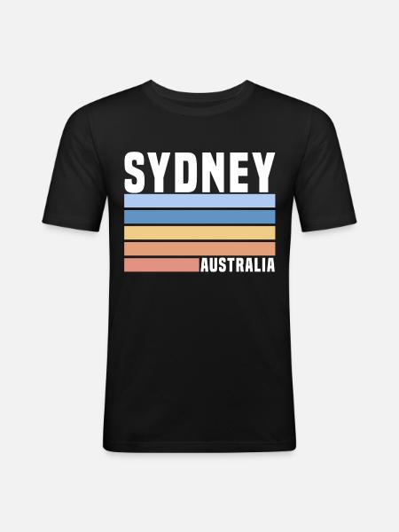 Sydney, Australia - Men's Slim Fit T-Shirt - black