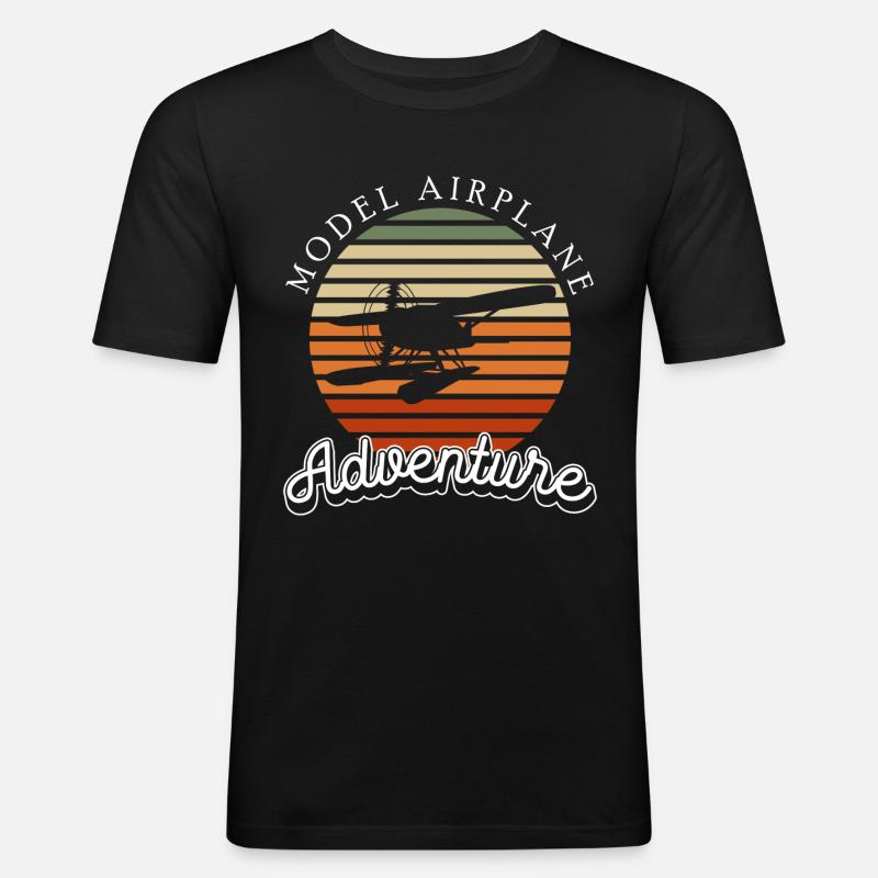 Model Maker Sky Model - Men's Slim Fit T-Shirt - black