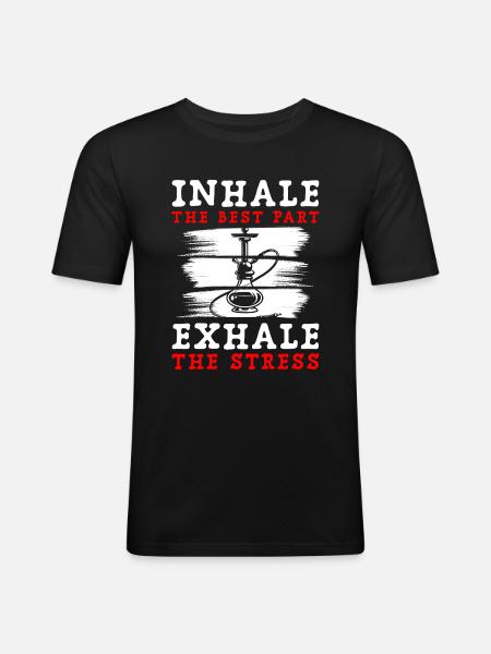 Sisha Tabac Turc - T-shirt près du corps Homme - noir
