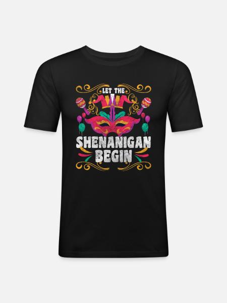 Carnival Celebration Event - Men's Slim Fit T-Shirt - black
