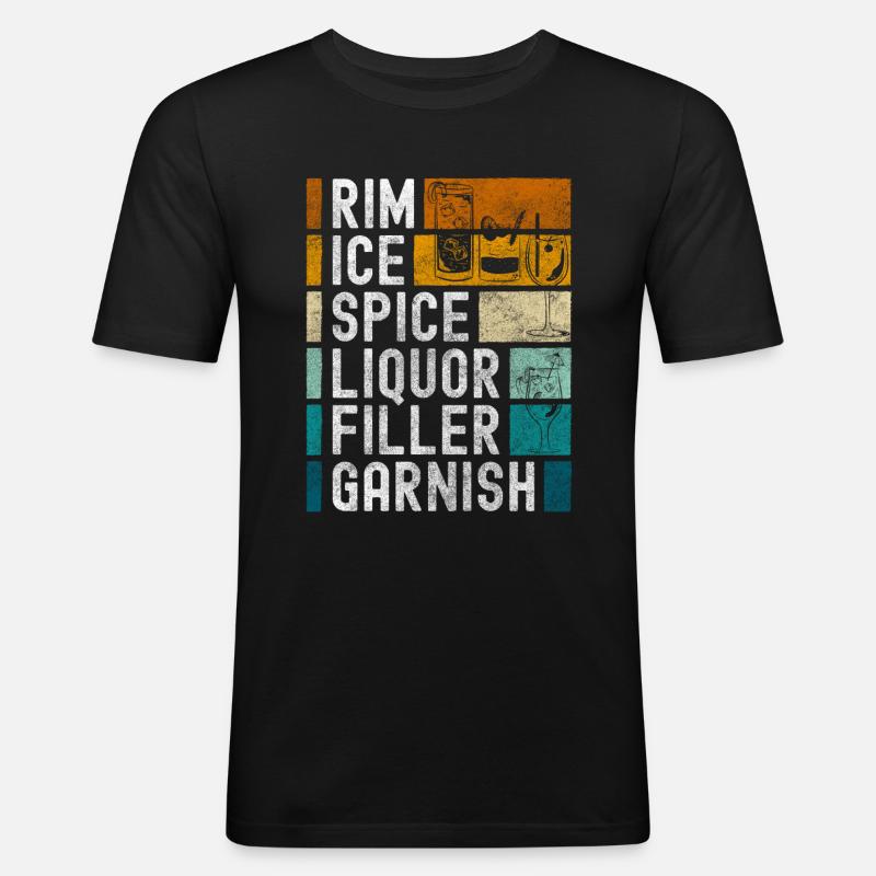 Cocktail Drinks Drink Drink - Men's Slim Fit T-Shirt - black