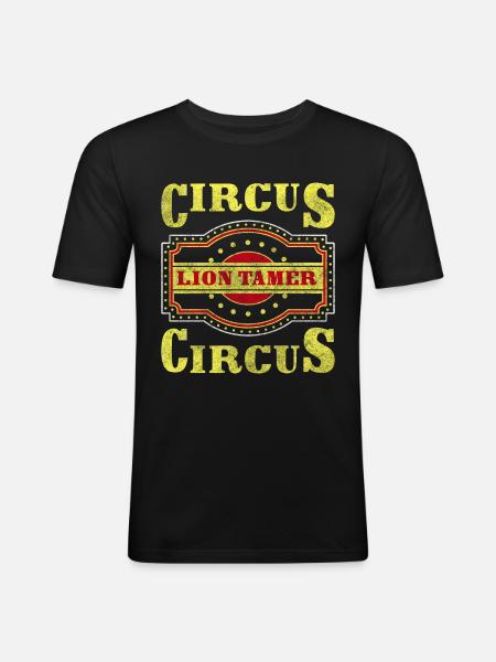 Manege Athlete Monkey Circus - Men's Slim Fit T-Shirt - black