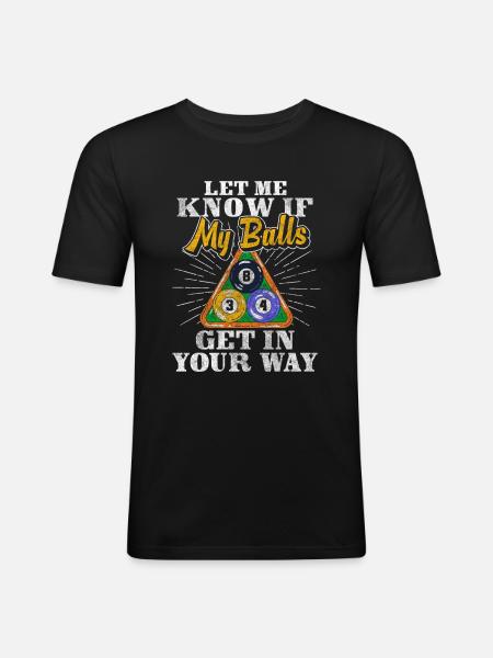 Pool Professional Winner - Men's Slim Fit T-Shirt - black