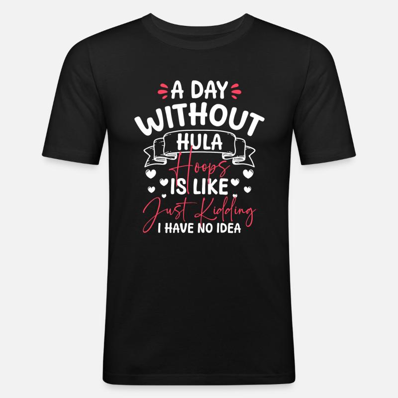 Hullern Tanzen Training - Männer Slim Fit T-Shirt - Schwarz