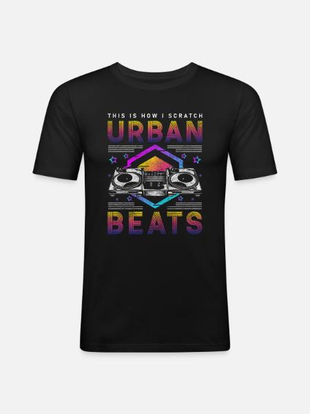 Party, Love, Mood, Hobby - Men's Slim Fit T-Shirt - black