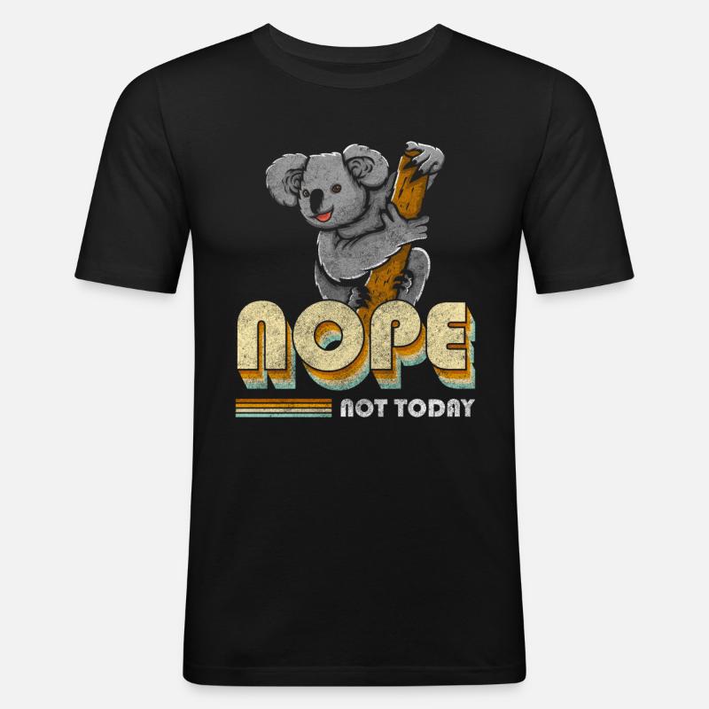 Koala Ours Ours de l’Outback - T-shirt près du corps Homme - noir