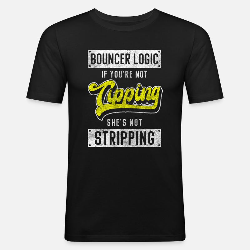 Sicherheitsdienst Schutz - Männer Slim Fit T-Shirt - Schwarz