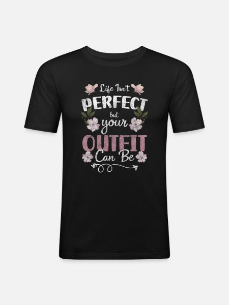 Mode Trendsetter Modell Modisch - Männer Slim Fit T-Shirt - Schwarz