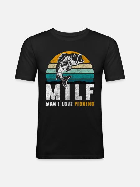 Fischen Hecht Trip Barsch - Männer Slim Fit T-Shirt - Schwarz