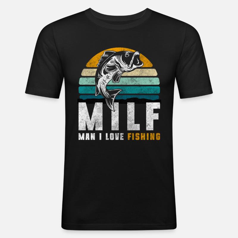 Fischen Hecht Trip Barsch - Männer Slim Fit T-Shirt - Schwarz