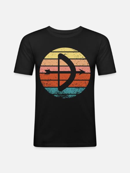 Archery Gift Saying Archery - Men's Slim Fit T-Shirt - black