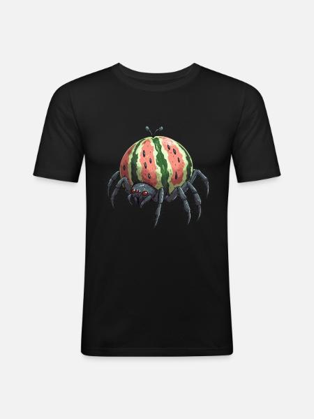 Melon Spider - Men's Slim Fit T-Shirt - black