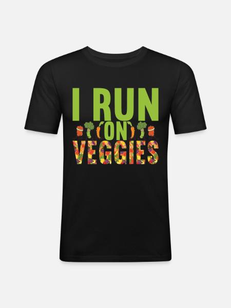 Vegan Vegetarians - Men's Slim Fit T-Shirt - black