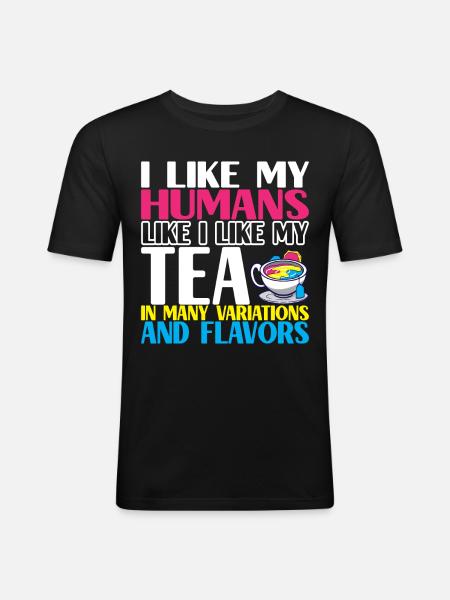 Pansexual LQBTQ - Men's Slim Fit T-Shirt - black