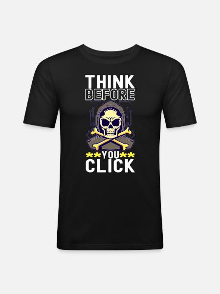 Programmer Cyber Security - Men's Slim Fit T-Shirt - black
