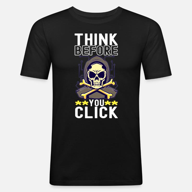 Programmer Cyber Security - Men's Slim Fit T-Shirt - black