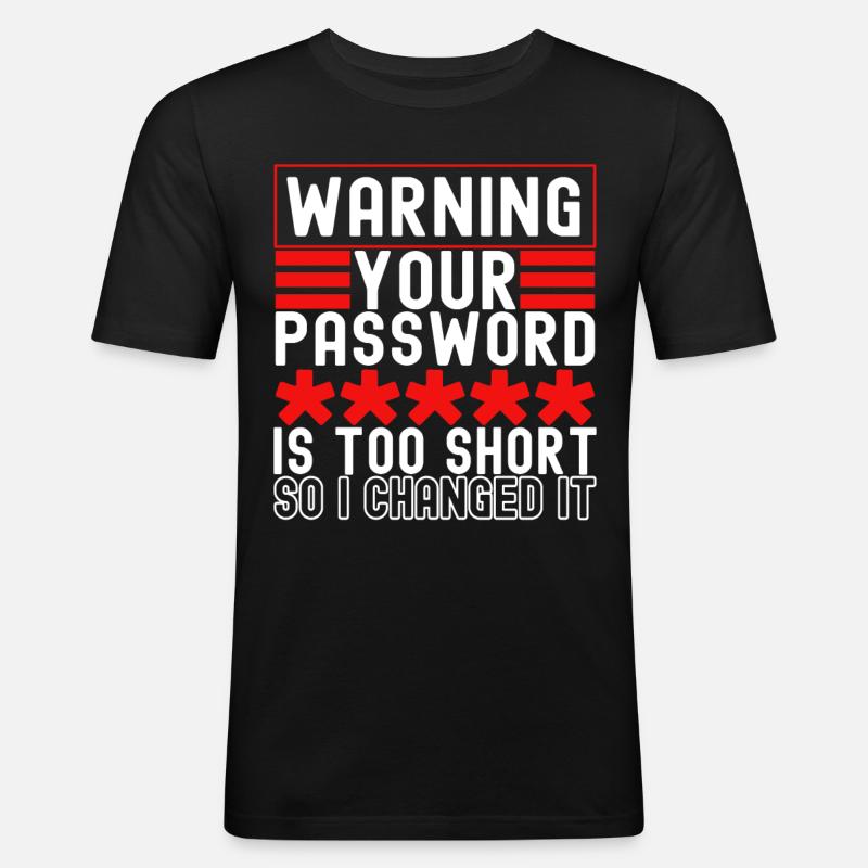 Programmierer Cyber Security - Männer Slim Fit T-Shirt - Schwarz