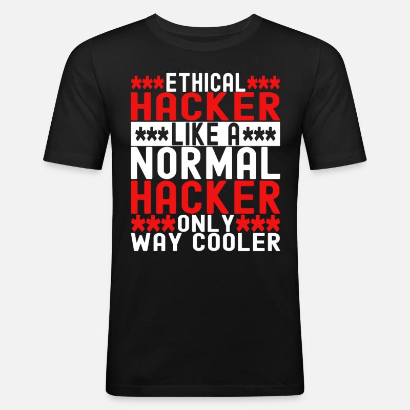 Programmer Cyber Security - Men's Slim Fit T-Shirt - black