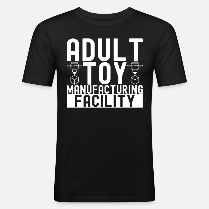 3 D Drucken - Männer Slim Fit T-Shirt - Schwarz
