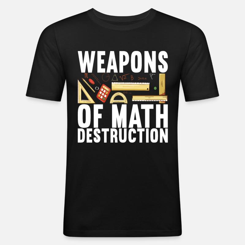 Math Math Teacher - Men's Slim Fit T-Shirt - black