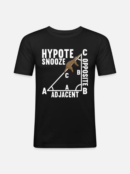 Math Teacher - Men's Slim Fit T-Shirt - black