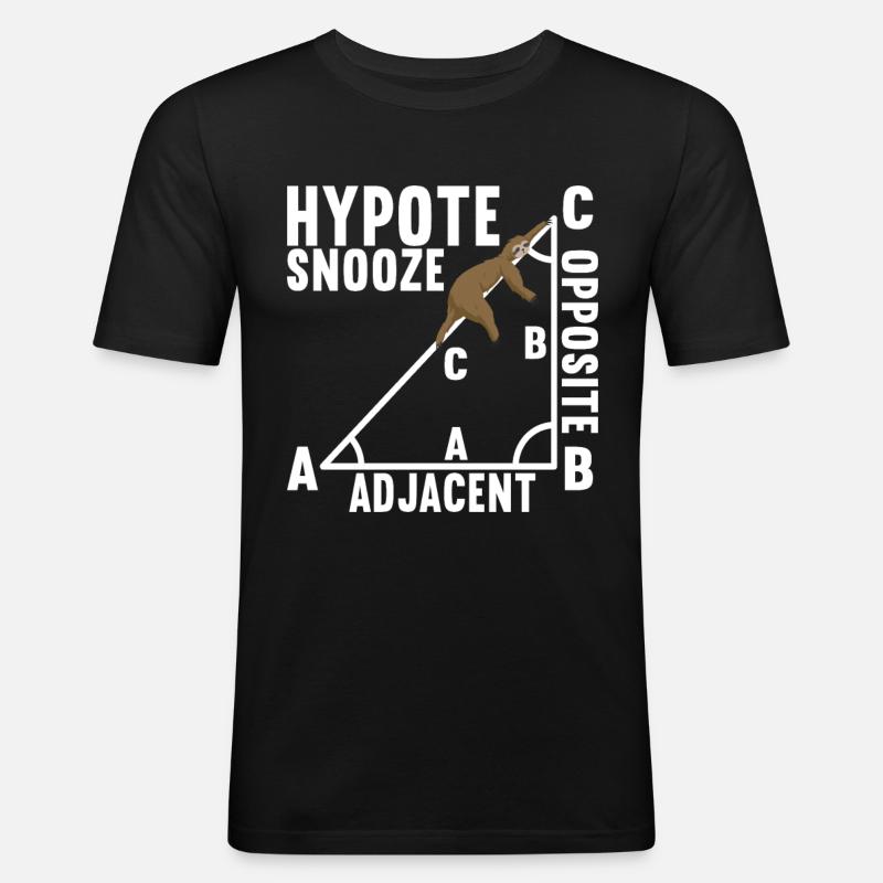 Mathe Mathelehrer - Männer Slim Fit T-Shirt - Schwarz