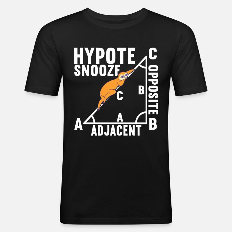 Math Math Teacher - Men's Slim Fit T-Shirt - black
