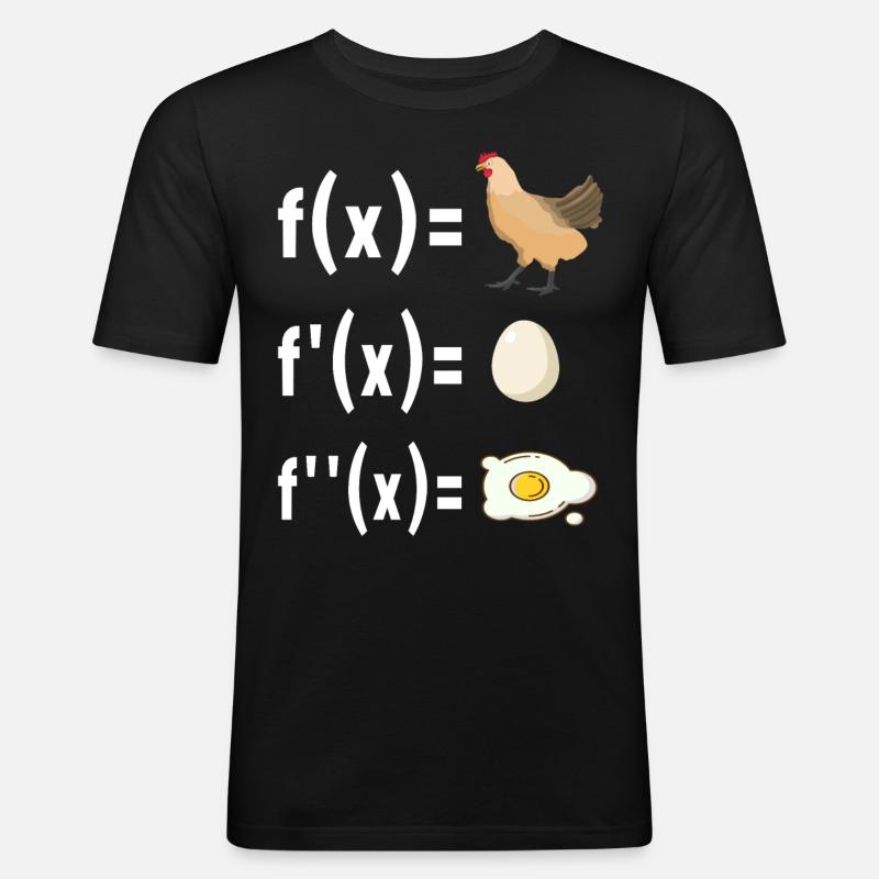 Mathe Mathelehrer - Männer Slim Fit T-Shirt - Schwarz