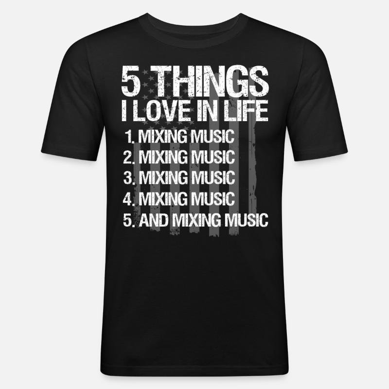 DJ Performance - Men's Slim Fit T-Shirt - black