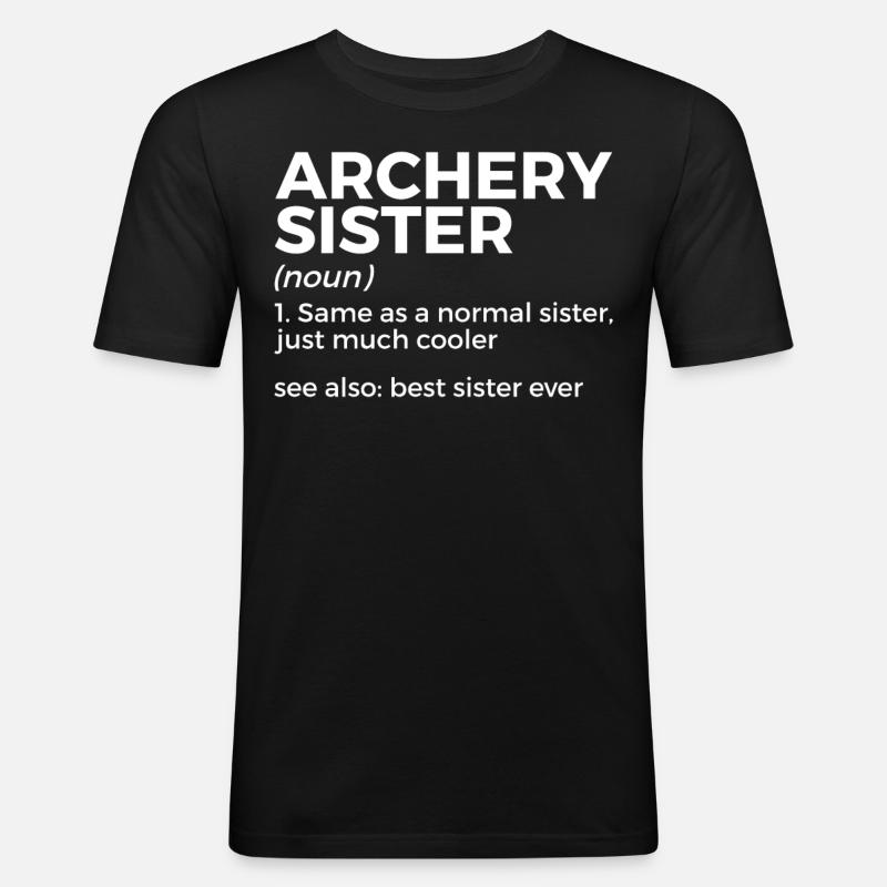 Bogenschießen Bogenschütze - Männer Slim Fit T-Shirt - Schwarz