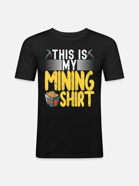 Gold Diggers Gold Mining - Men's Slim Fit T-Shirt - black