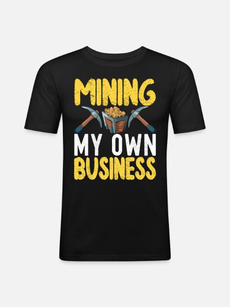 Gold Diggers Gold Mining - Men's Slim Fit T-Shirt - black